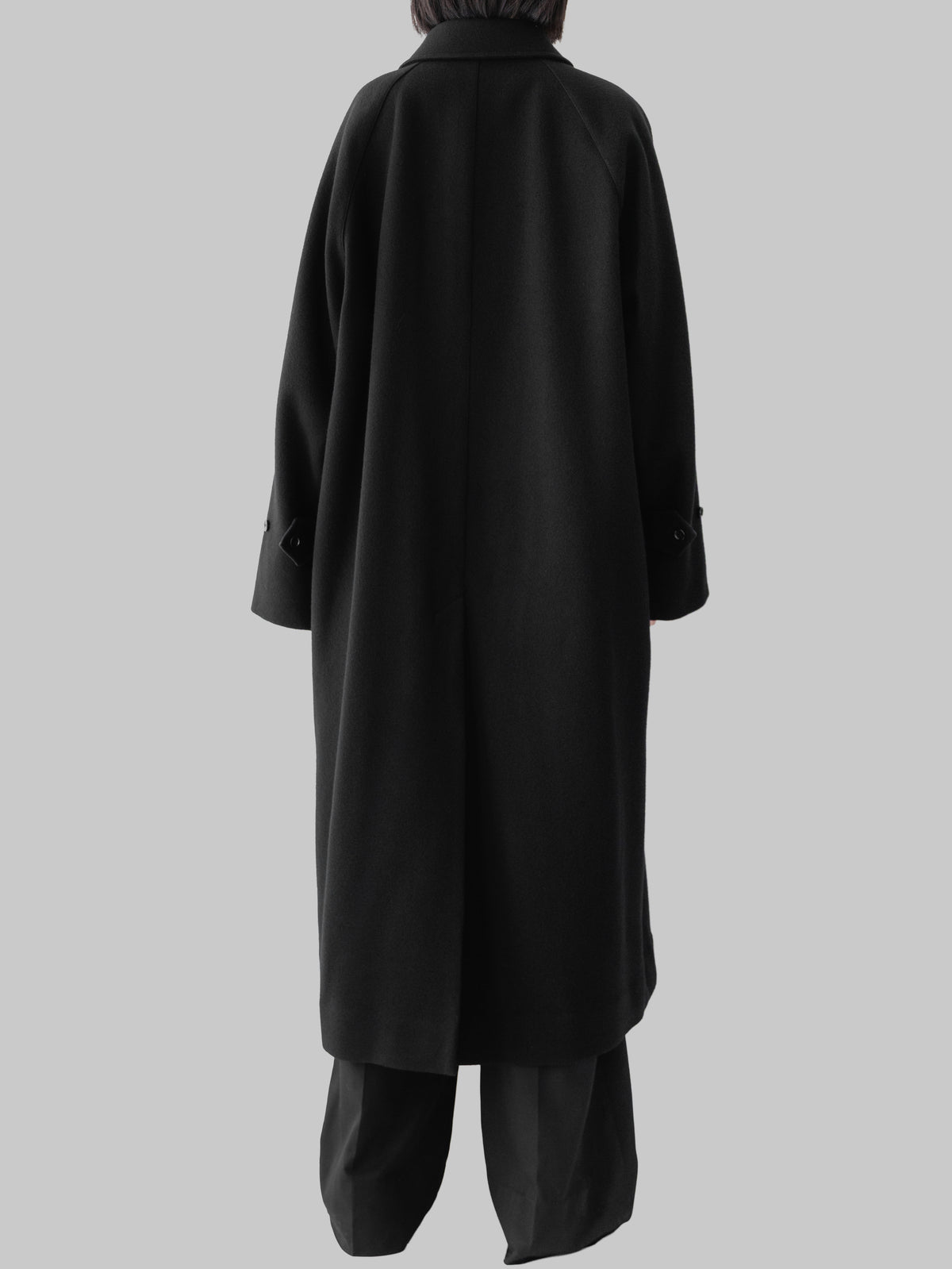【pre order】Balmacaan coat (black)