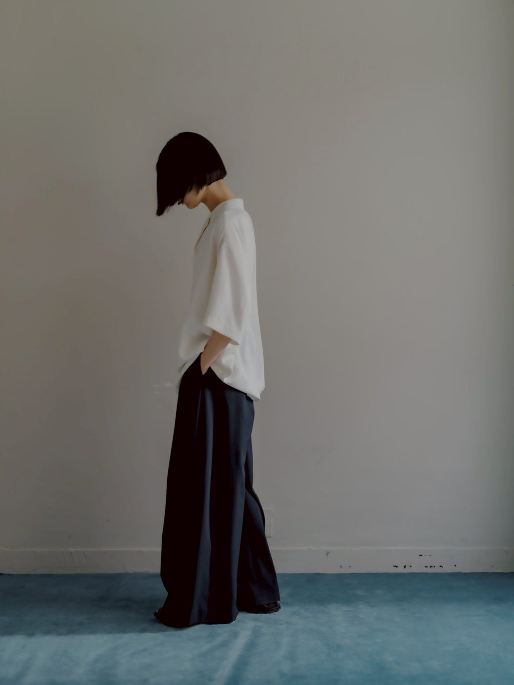 open collar shirts(white)