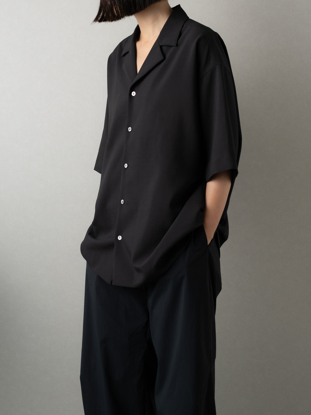 【order】open collar shirt -air-