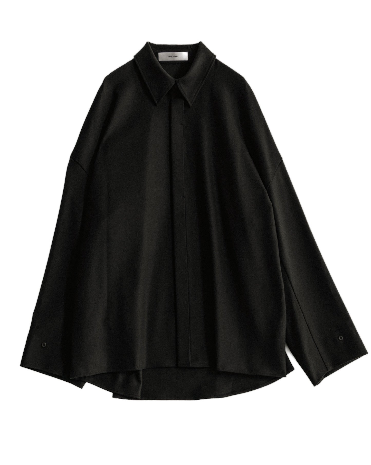pre order / double brushed shirt (black)