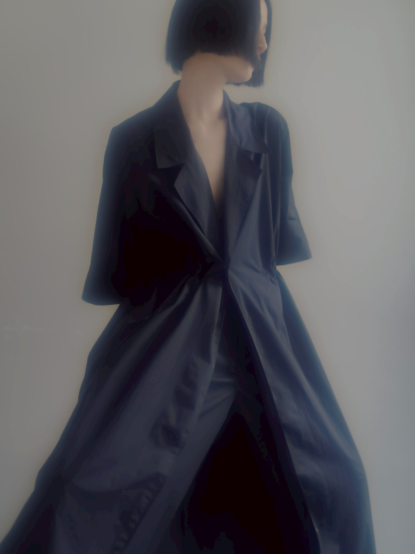 half sleeve coat (navy)