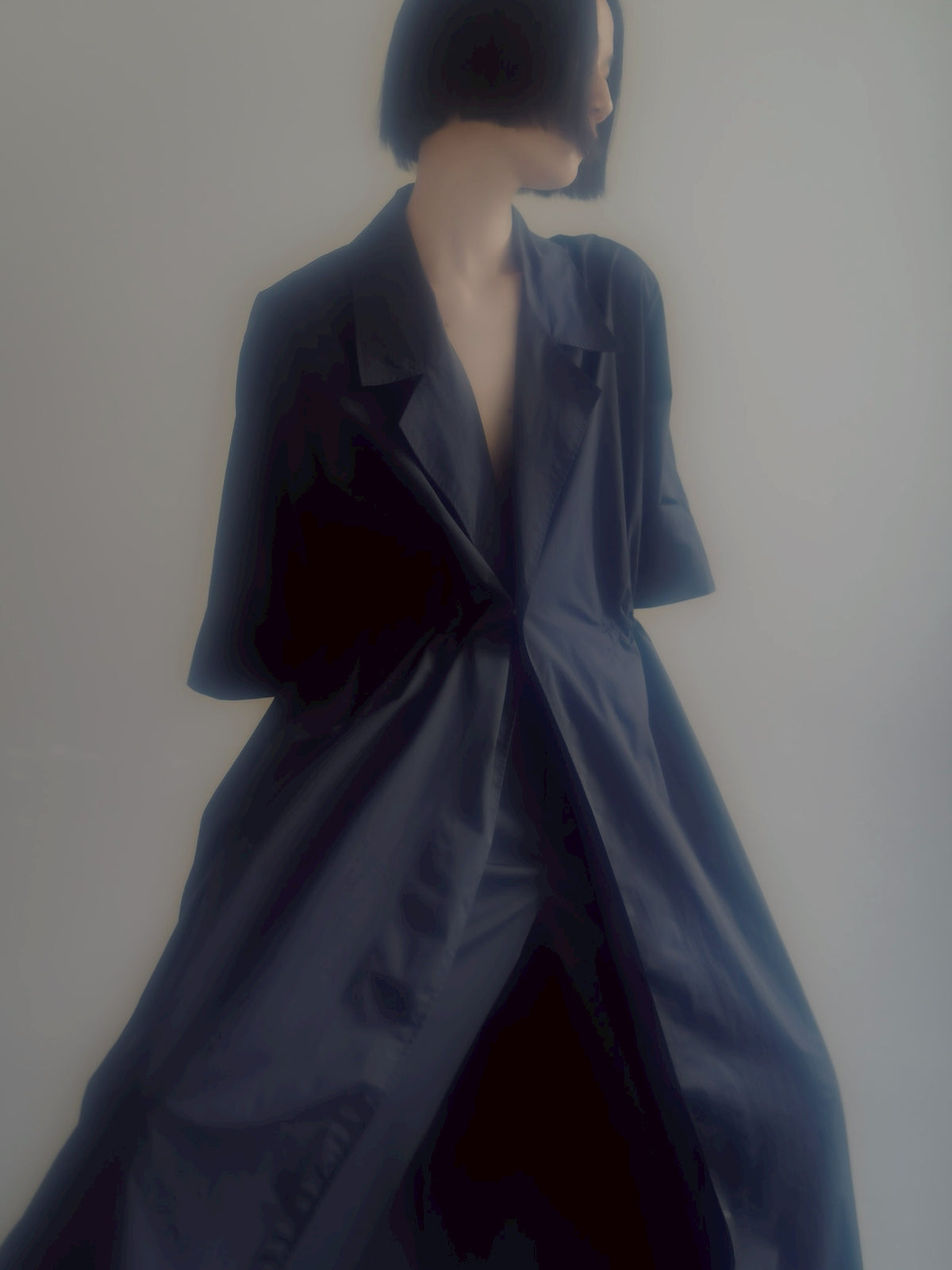 half sleeve coat (navy)