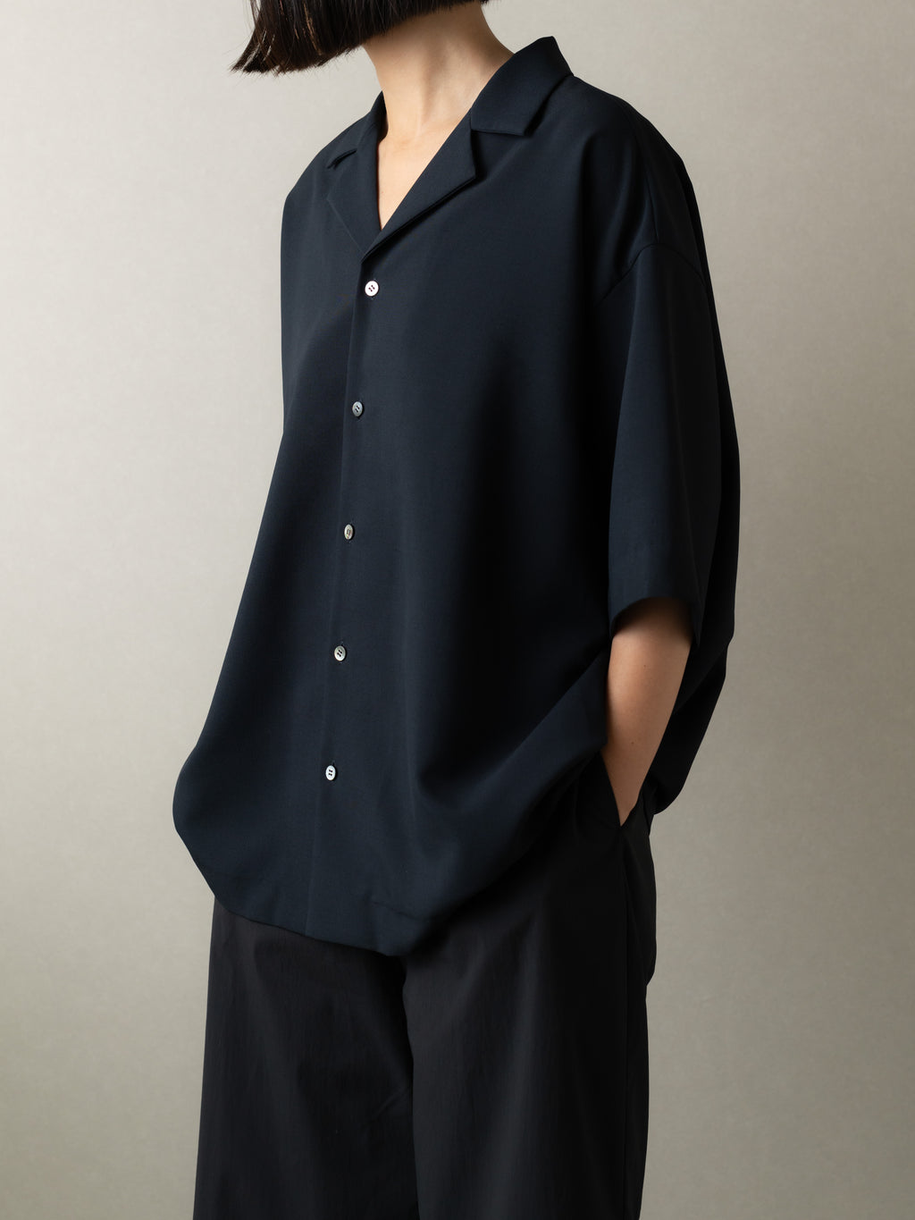 【order】open collar shirt -air-