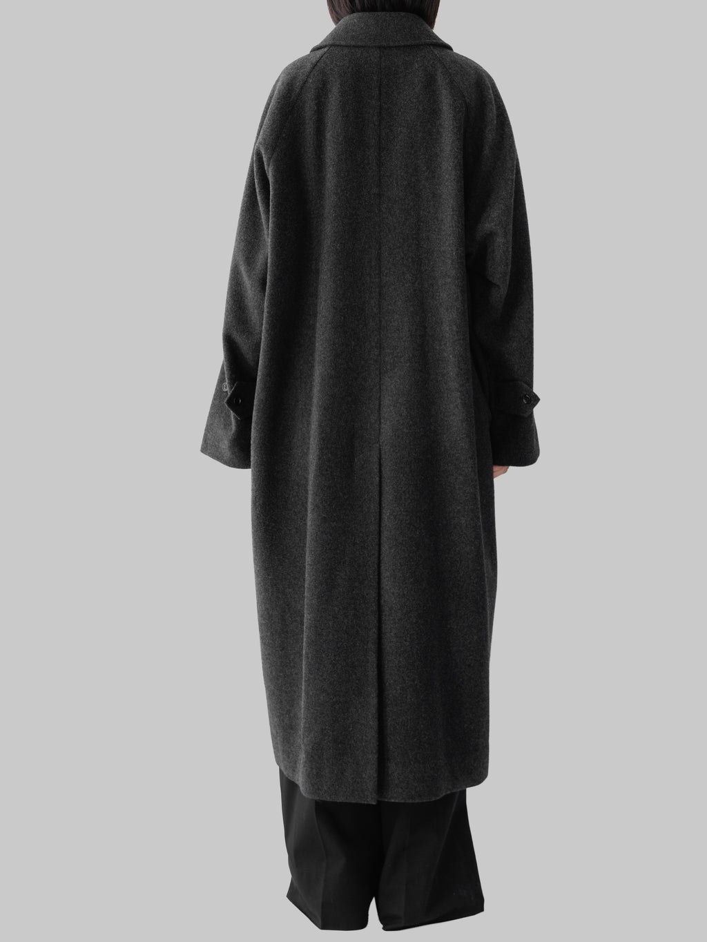 【pre order】Balmacaan coat (charcoal)