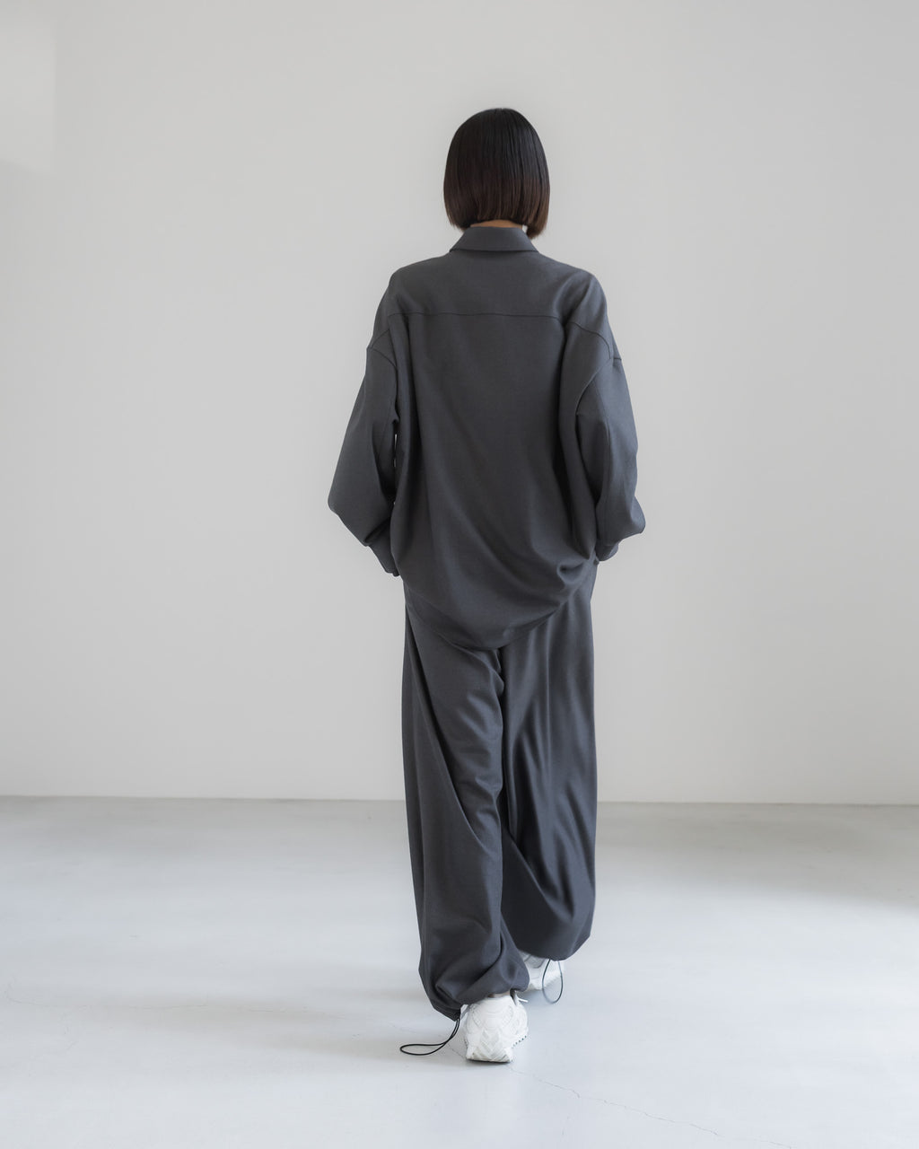 double brushed pants (gray)