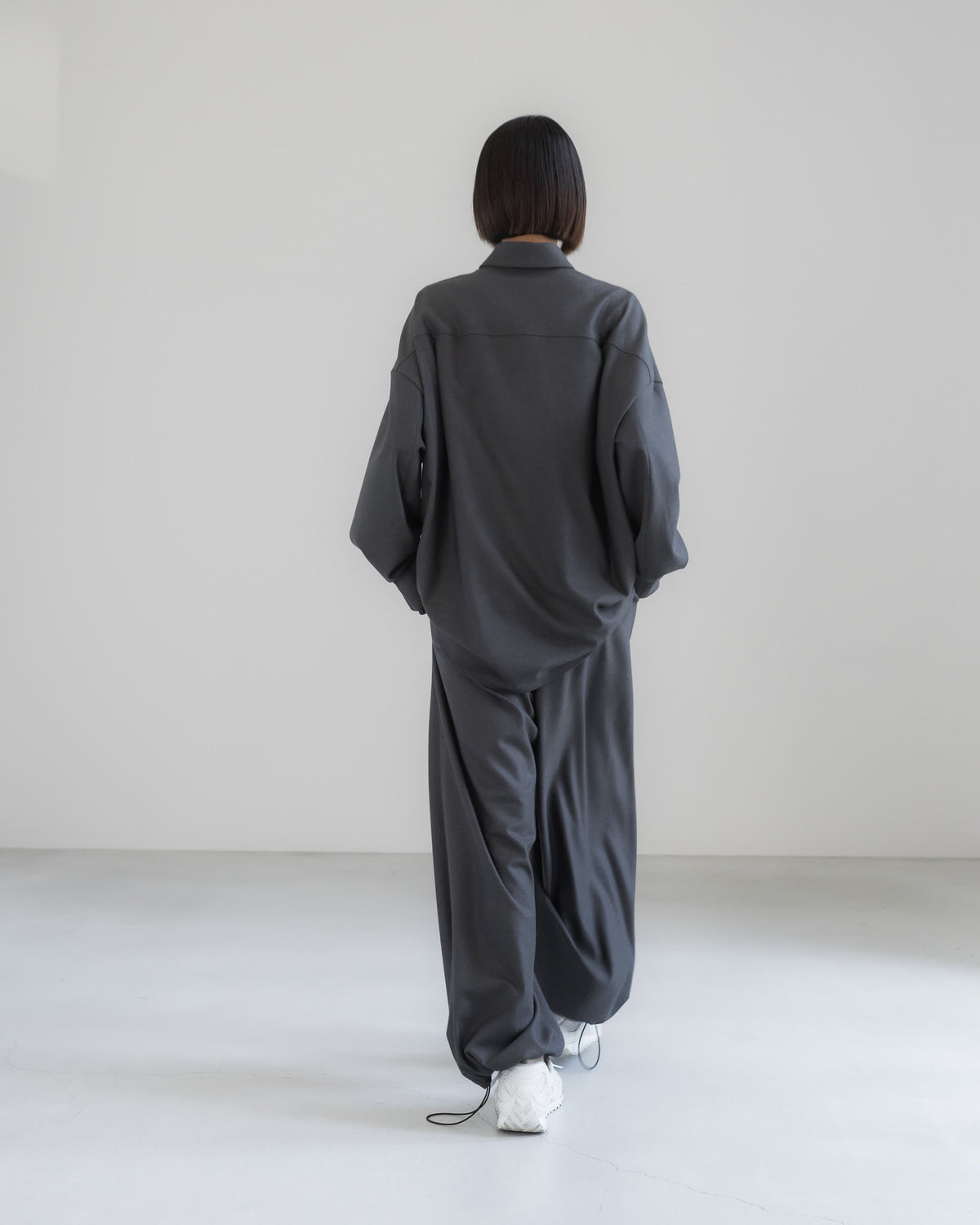 double brushed pants (gray)