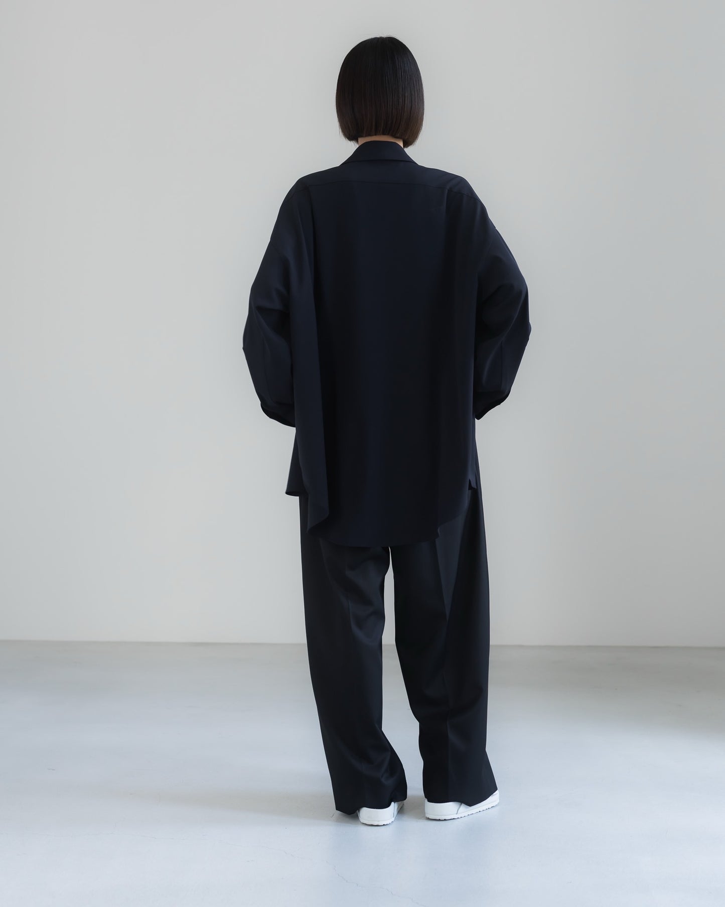 pre order / double brushed shirt (black)
