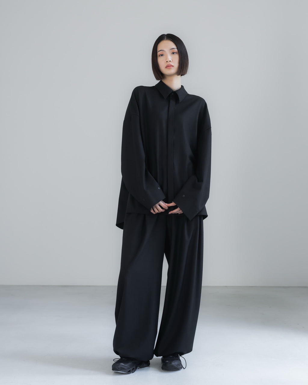 double brushed shirt (black)