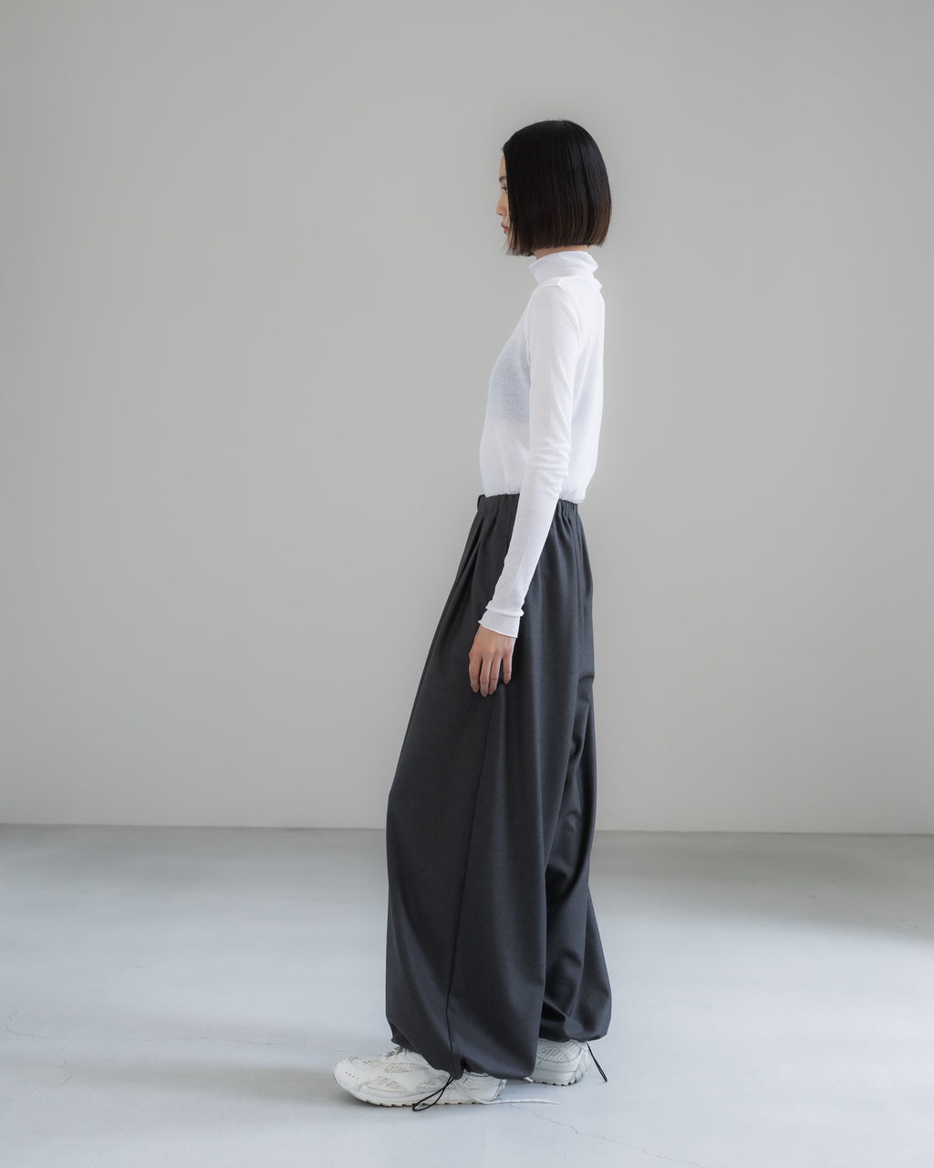 double brushed pants (gray)