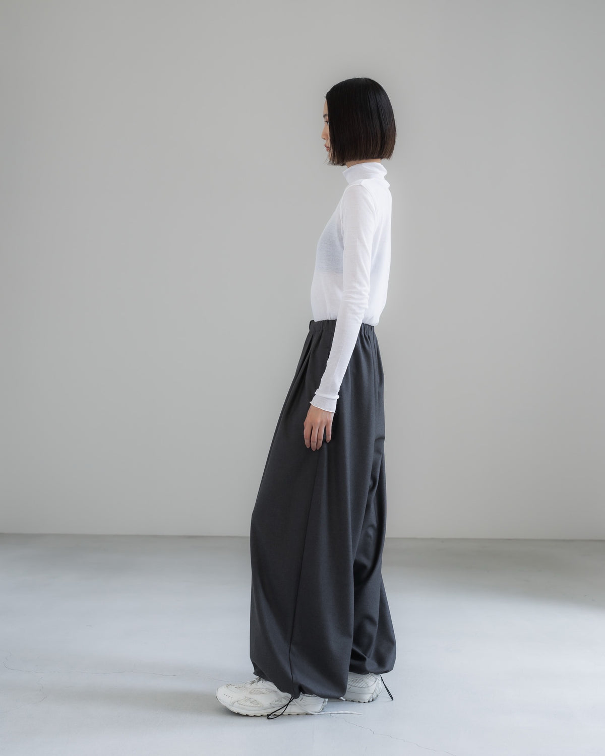 double brushed pants (gray)
