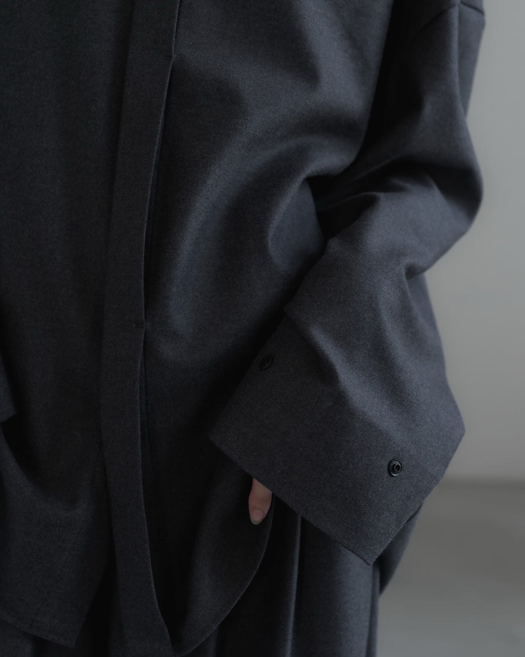 double brushed shirt (gray)