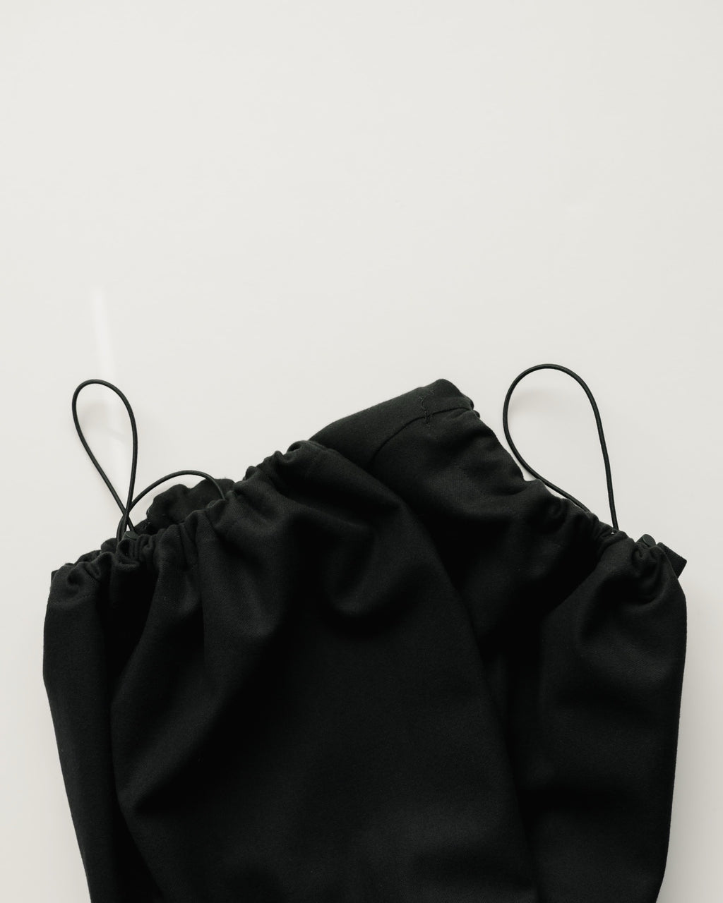 double brushed pants (black)