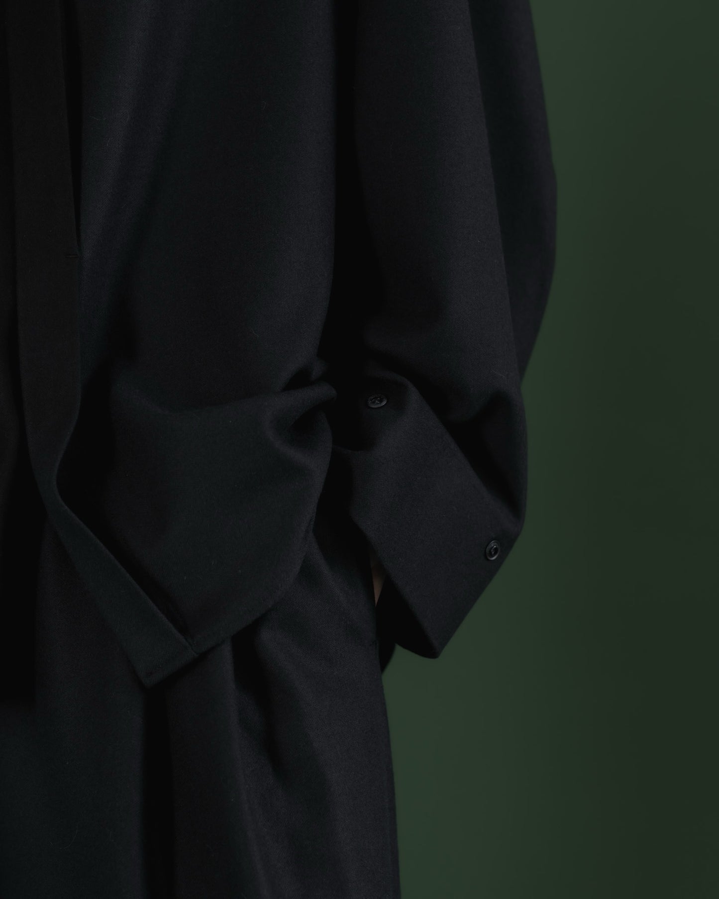 pre order / double brushed shirt (black)