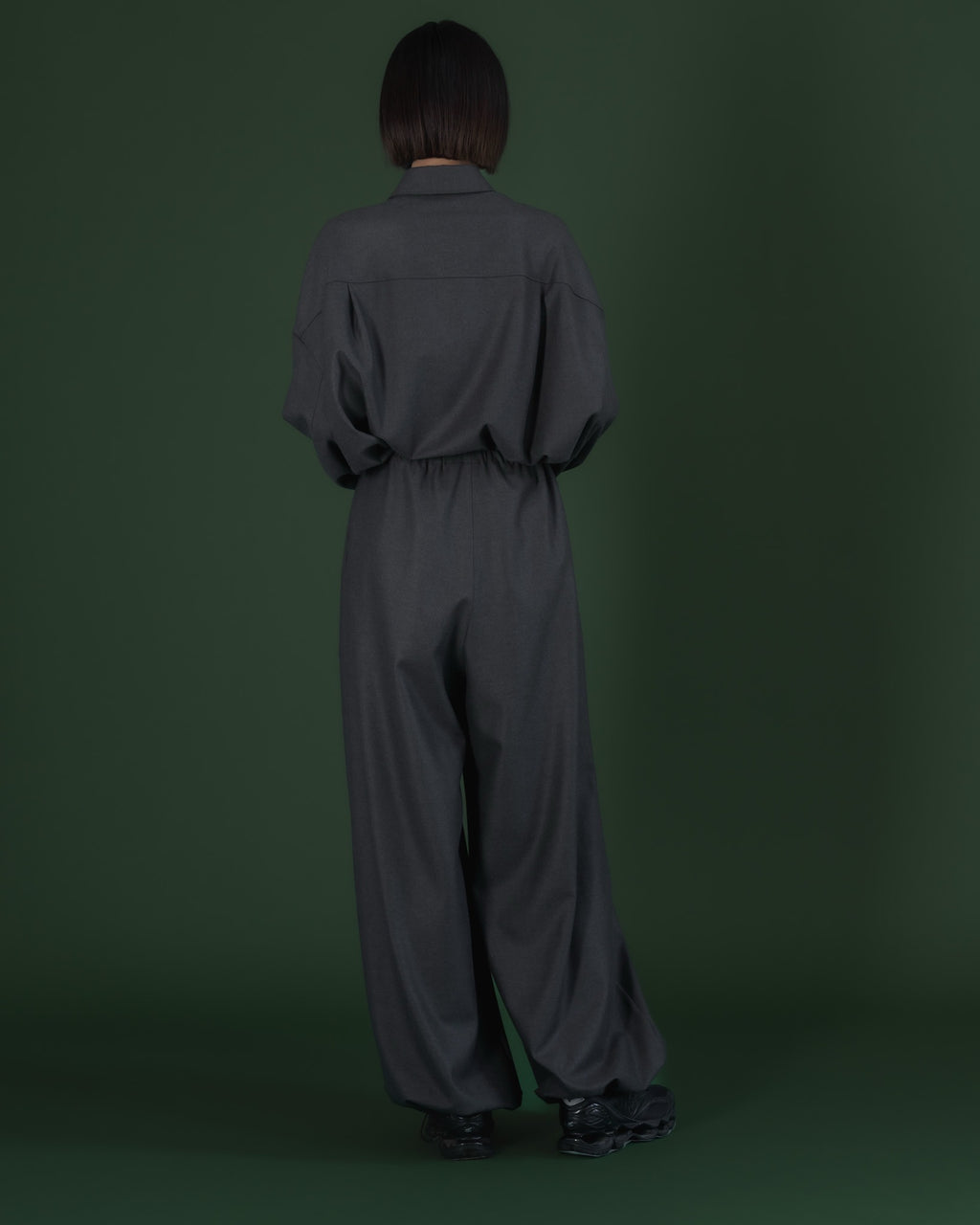 double brushed pants (gray)
