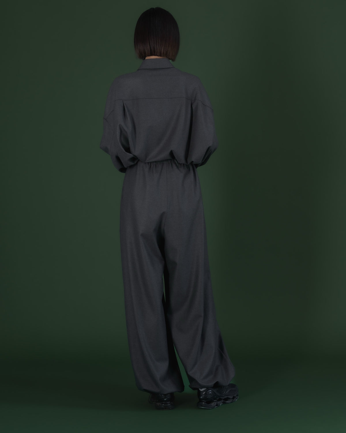 double brushed pants (gray)
