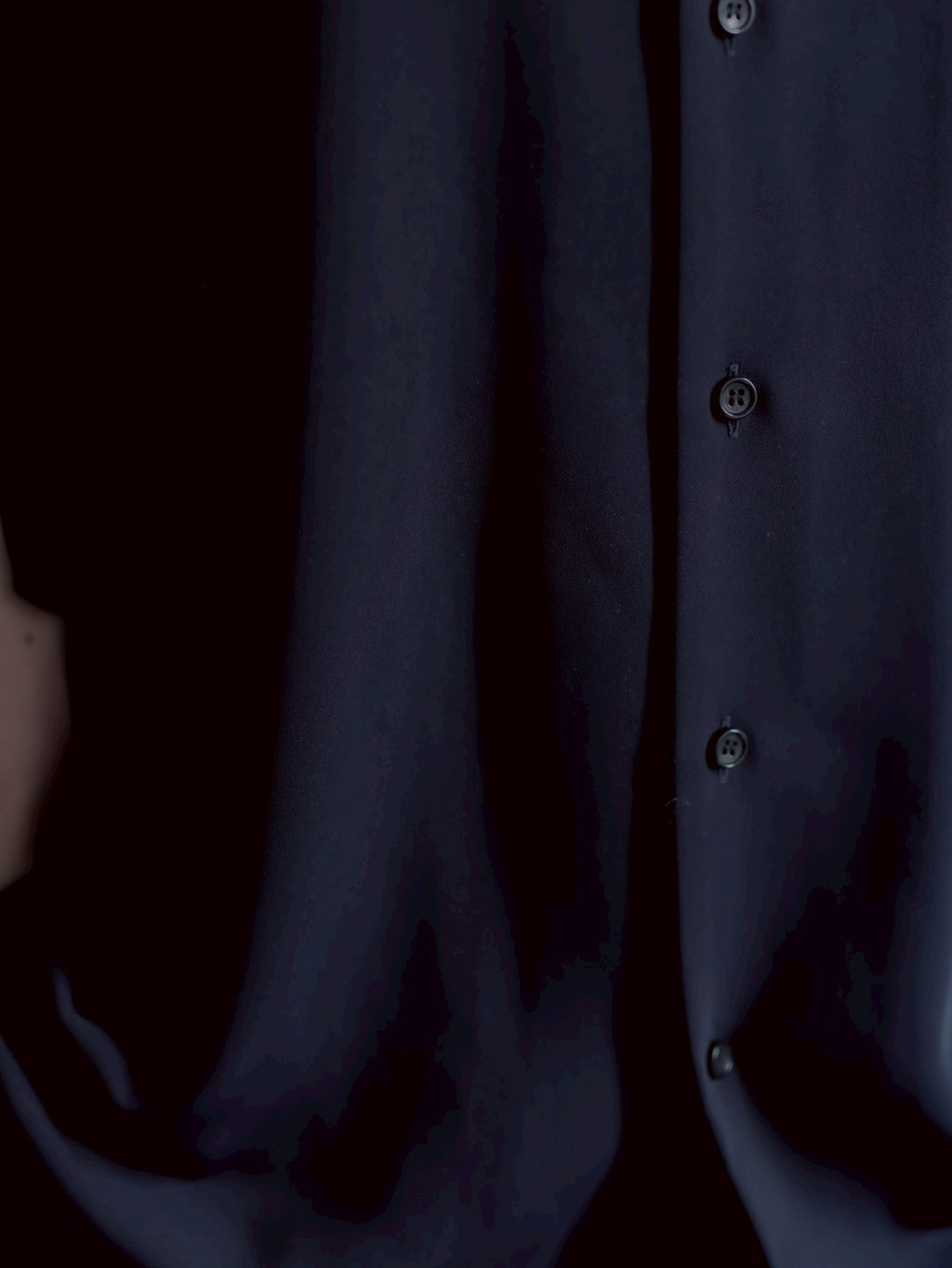 open collar shirts(navy)