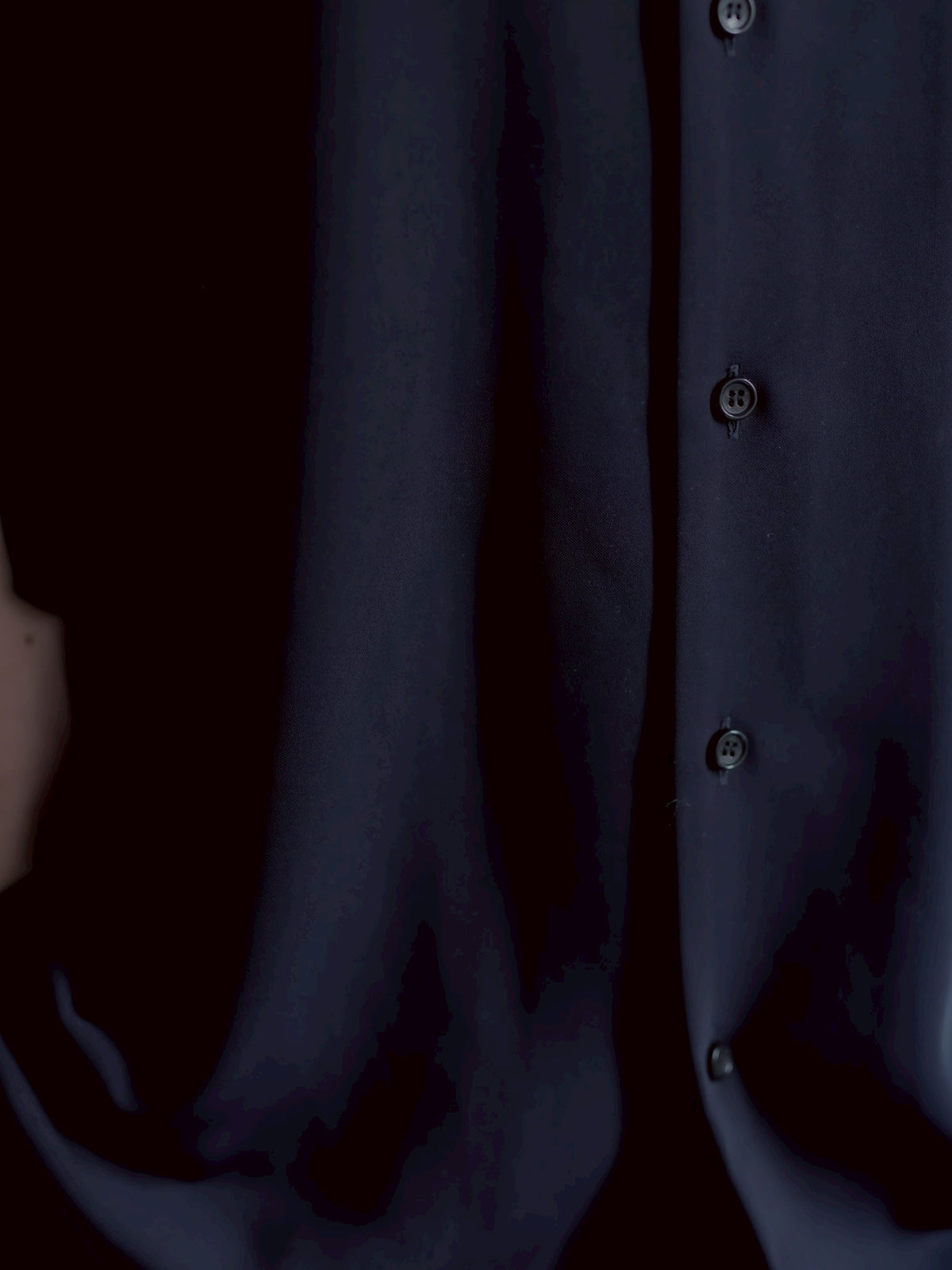 open collar shirts(navy)
