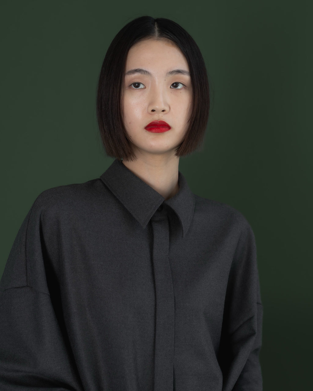 double brushed shirt (gray)