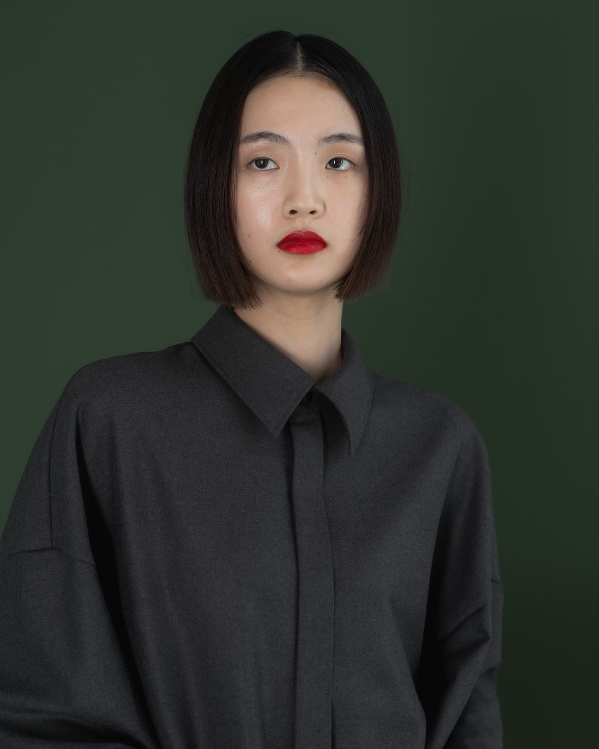 double brushed shirt (gray)