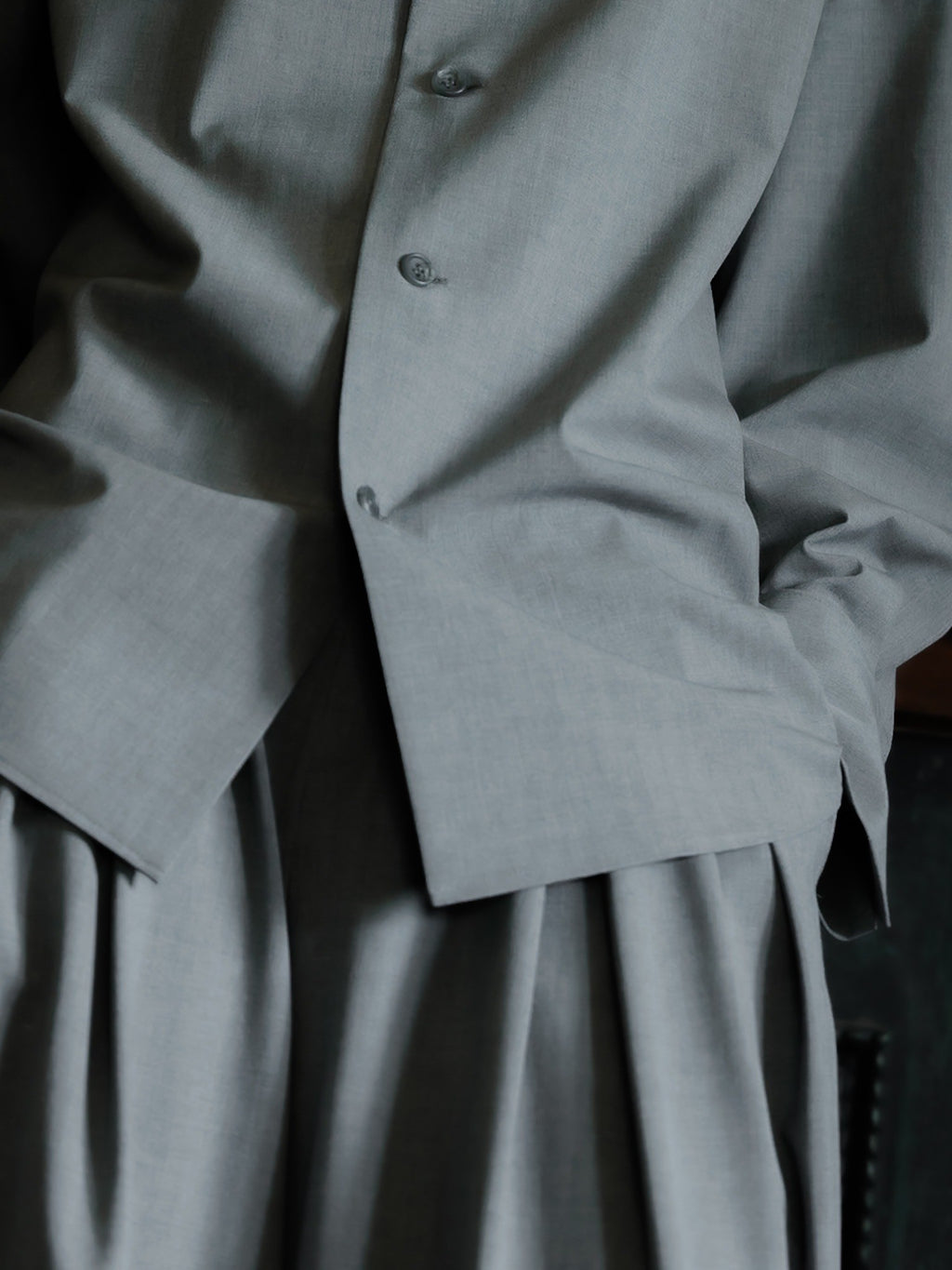 2tuck so wide pants (gray)