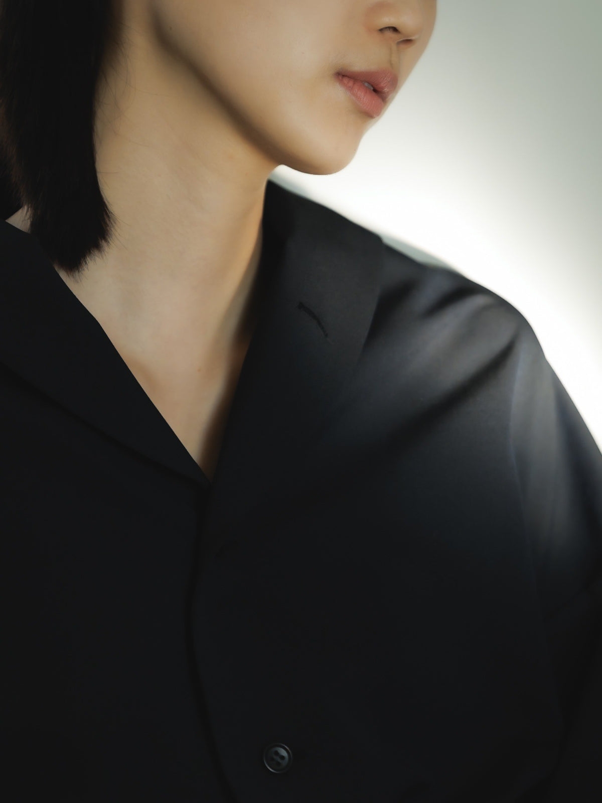 shawl collar shirt jacket (navy)