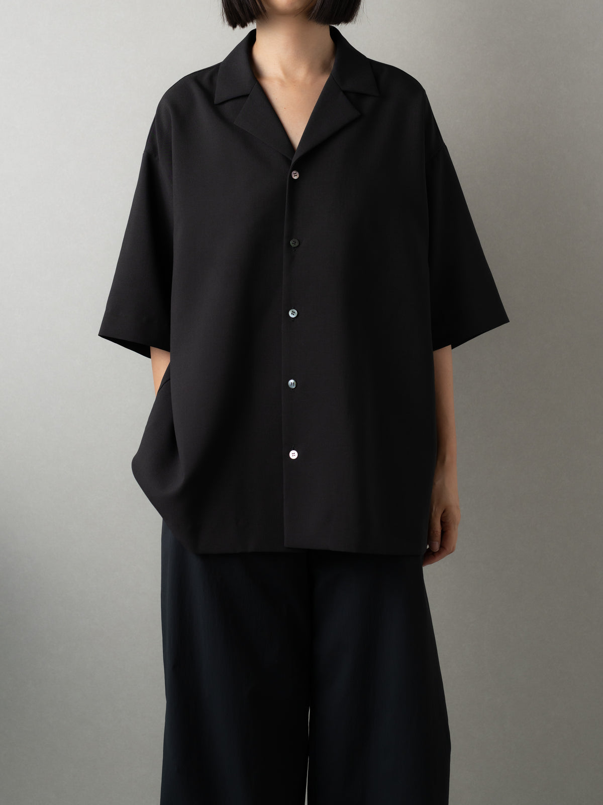【order】open collar shirt -air-