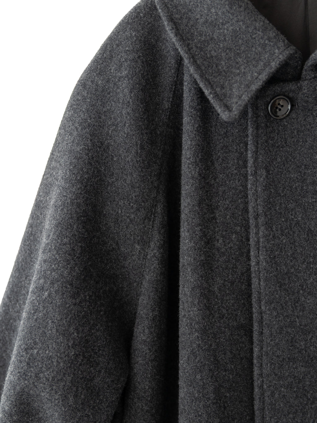 【pre order】Balmacaan coat (charcoal)