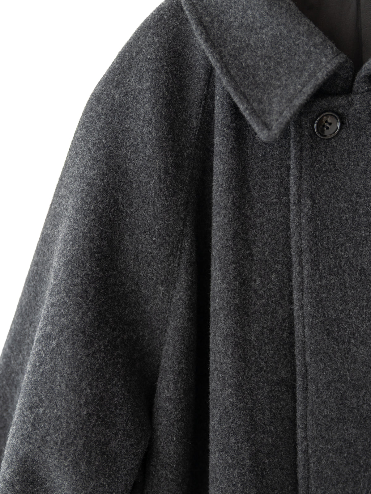 【pre order】Balmacaan coat (charcoal)