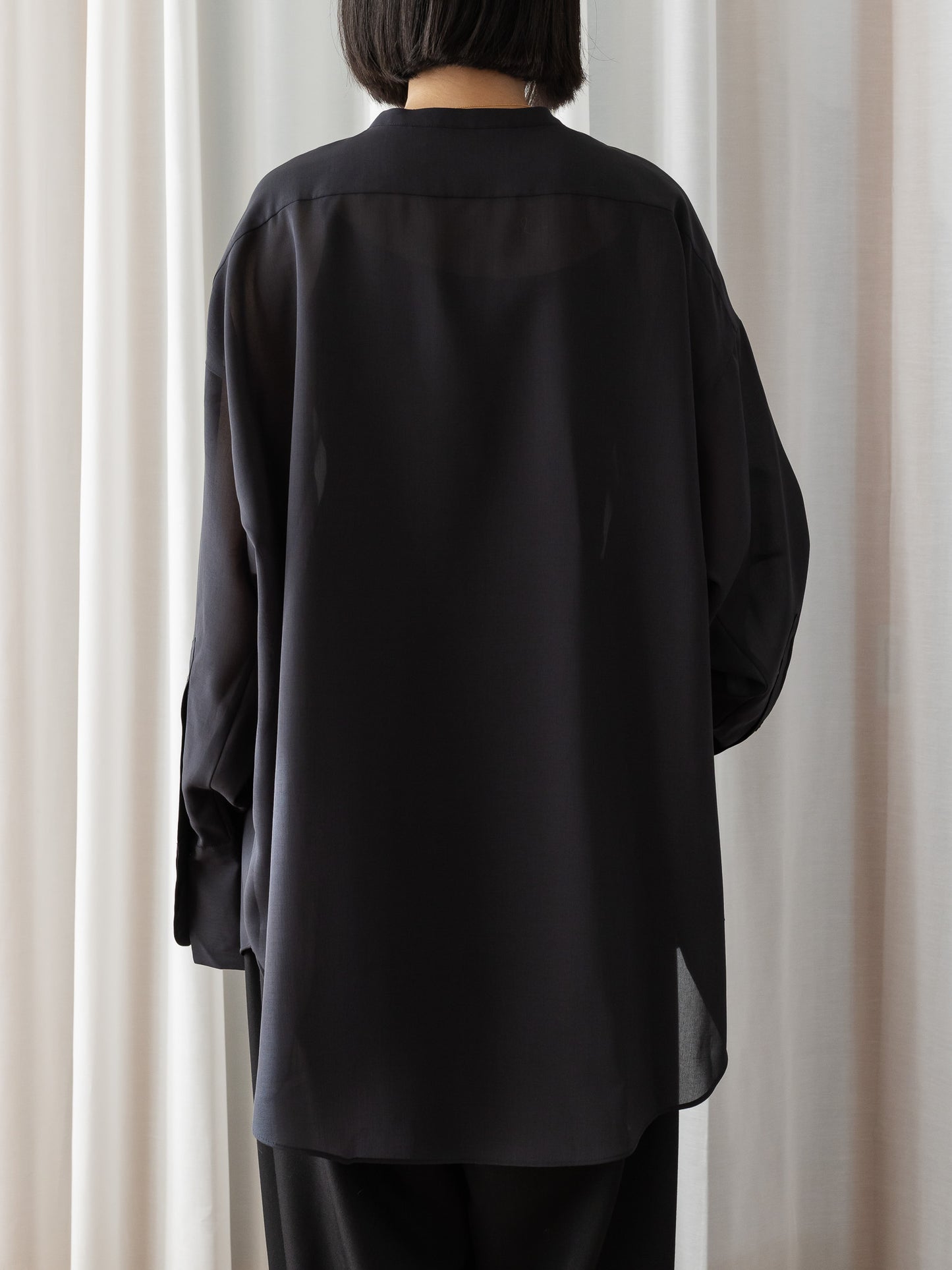 pre order / calm air shirt(navy)