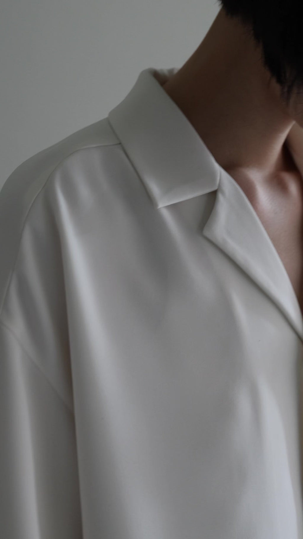 open collar shirts(white)