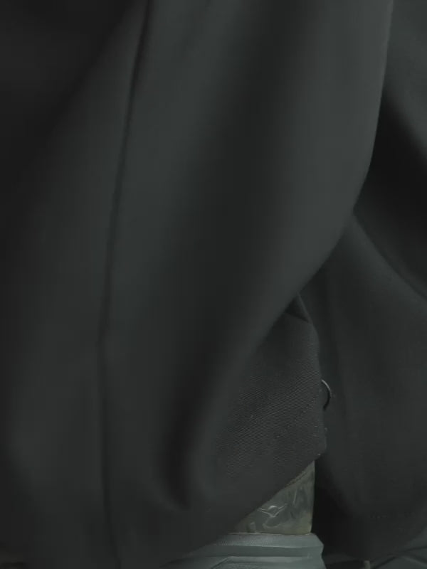 easy drawstring pants(black)