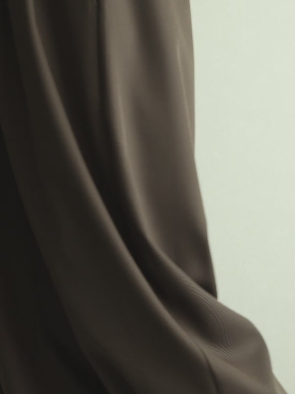 easy drawstring pants(d.brown)