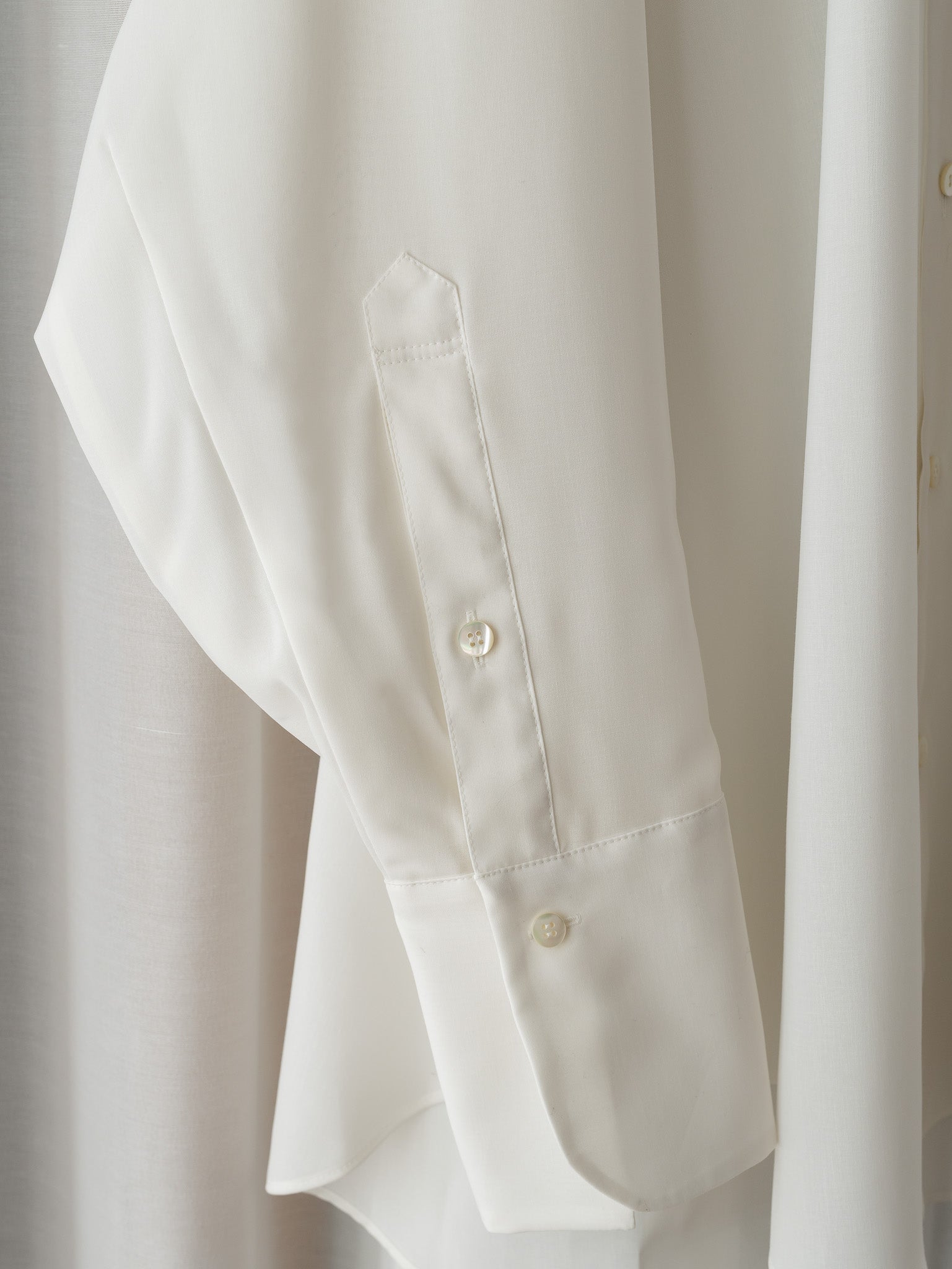 the phos open collar shirts （white） 【公式通販】